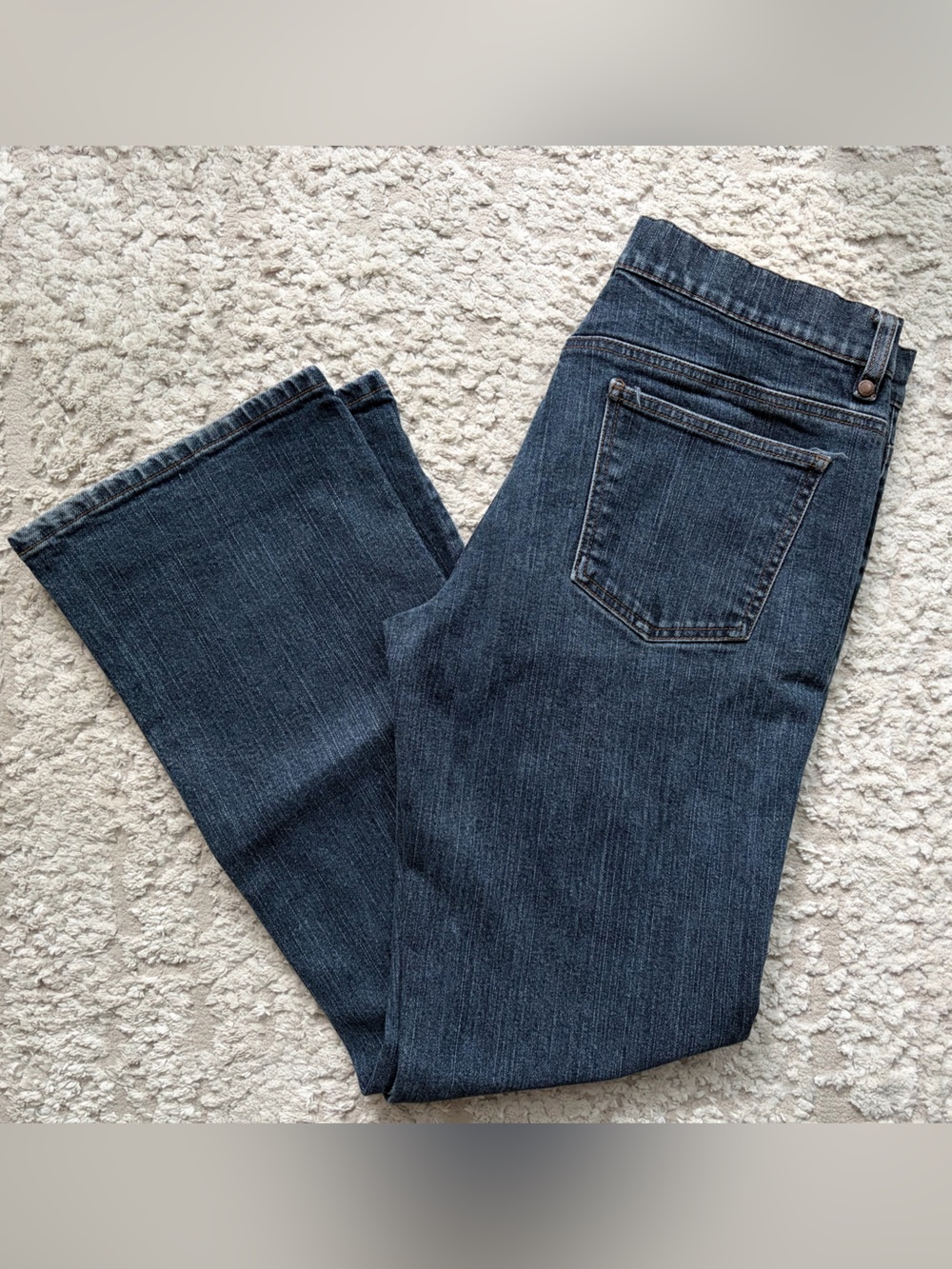 DKNY Dark Blue Denim Jeans with Copper Button 10